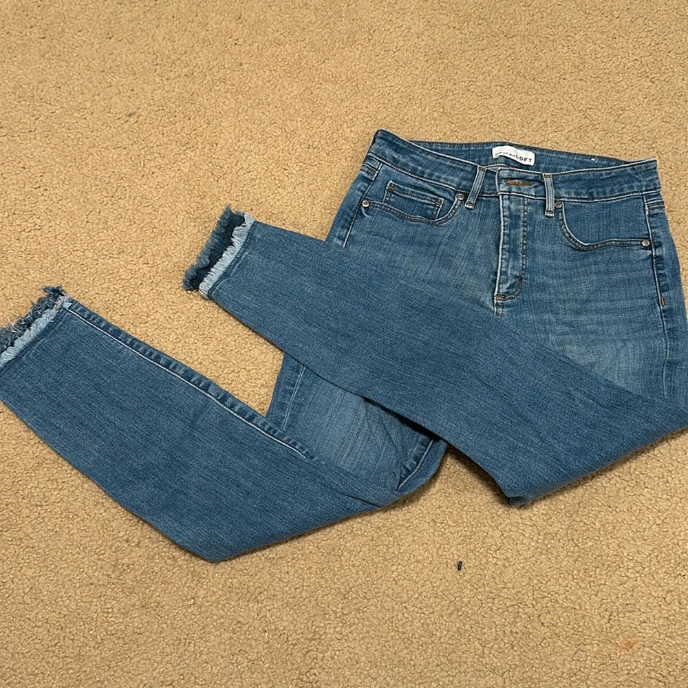Loft cropped jeans size 2